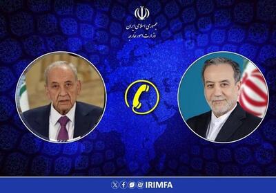  تجلیل عراقچی از مواضع اصولی  نبیه‌بری در حمایت از وحدت ملی لبنان - تسنیم
