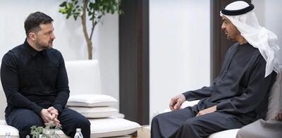  دیدار و رایزنی بن زاید و زلنسکی در ابوظبی