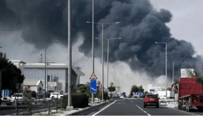  حریق گسترده در اطراف مناطق اقتصادی خلیفه/ 5 نفر مجروح شدند