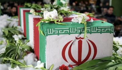  آئین وداع با پیکر مطهر شش شهید قزوینی
