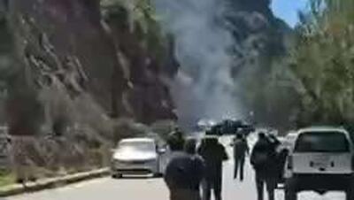  نیروهای اسرائیلی به گروهی از روزنامه‌نگاران در جاده کفر حونا در جزین، جنوب لبنان، حمله کردند