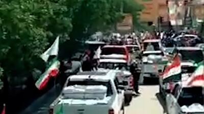  تصاویر ورود کاروان کمک‌های مردم عراق به ایران