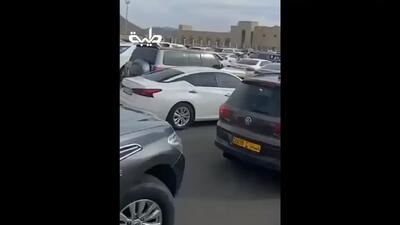  ازدحام در مرز امارات با عمان