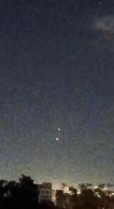  لحظه عبور موشک ایران از کنار هواپیمای اسرائیل