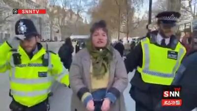  صحبت‌های یک معترض در لندن پس از بازداشت در جریان تظاهرات + فیلم