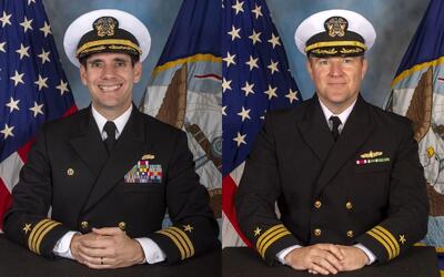  تصاویر فرمانده و افسر ناو یو‌اس‌اس که ۳ بار دستور شلیک موشک‌ تاماهاوک به مدرسه میناب را صادر کردند