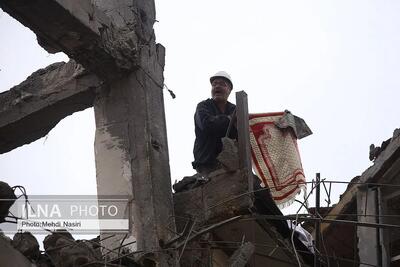  آثار حملات به منطقه سیزده آبان شهرری