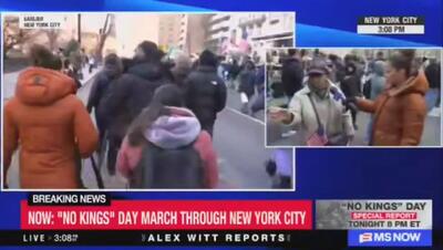  برای معیشت مردم پول نیست، اما برای جنگ هست! / معترض حاضر در اعتراضات «نه به پادشاه» + فیلم