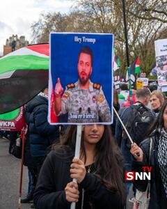  تظاهرات گسترده مردم لندن در حمایت از ایران + عکس و فیلم