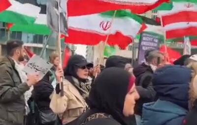  تظاهرات گسترده در برلین در محکومیت جنایات رژیم صهیونیستی و آمریکا در ایران