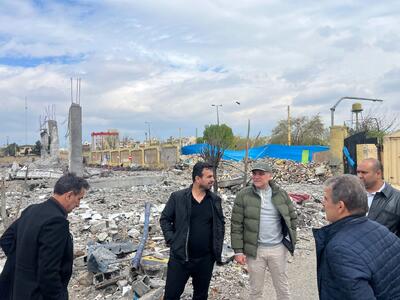  بازدید میرشاد ماجدی از ورزشگاه‌های تخریب‌ شده تهران