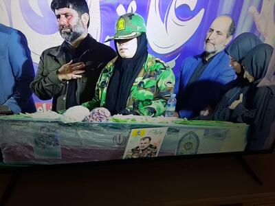  ساری اشک‌بار، پیکر فرمانده یگان حفاظت سازمان منابع طبیعی و آبخیزداری کشور را بدرقه کرد