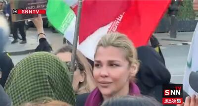  تجمع گسترده در مقابل مرکز اسلامی انگلیس: حاج مجید نقطه زن اسراییل رو شخم بزن + فیلم