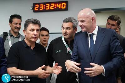  رفتار خاص اینفانتینو پس از گل اول ایران