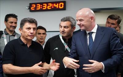  پست اینستاگرامی اینفانتینو پس از دیدار با اعضای تیم ملی فوتبال ایران