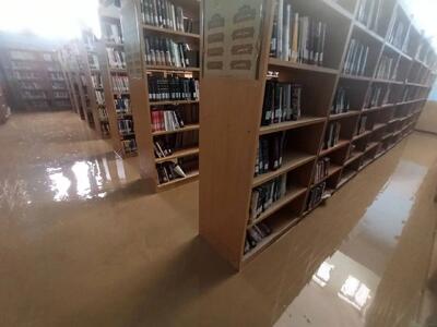  سیل نوروزی، به کتابخانه ۶۰ ساله جهرم آسیب جدی زد