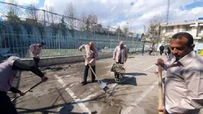  آواربرداری و تعمیرات مدارس آسیب‌دیده در حملات دشمن متجاوز آغاز شد