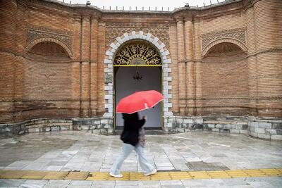 بارش باران بهاری در حافظیه و سعدیه شیراز+ عکس