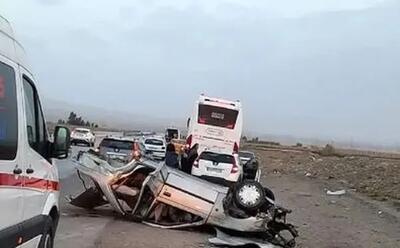  جزئیات حادثه مرگبار در قزوین/ واژگونی ماکسیما جان راننده سهل‌انگارش را گرفت