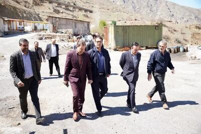  بازدید میدانی استاندار قزوین از پروژه راه قزوین ـ الموت ـ تنکابن