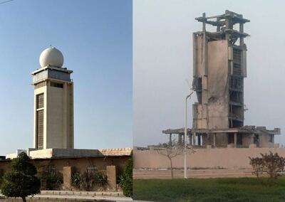  حمله مجدد دشمن آمریکایی- صهیونی به تأسیسات هواشناسی بوشهر + عکس