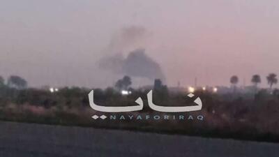  حملات ایران به پایگاه آمریکایی ویکتوریا در بغداد، همراه با ستون‌هایی از دود