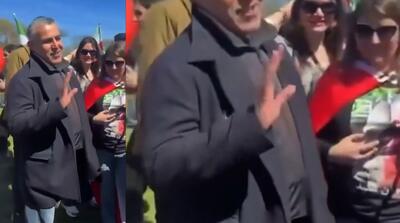  خبرنگار اینترنشنال با جلیقه ضدگلوله کف آمریکا!