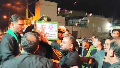  پیکر مطهر شهید سپهبد موسوی وارد قم شد