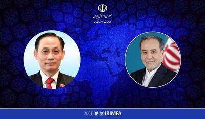  گفتگوی تلفنی وزرای خارجه جمهوری اسلامی ایران و ویتنام