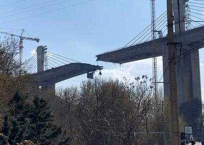  عکس واضح از موشکی که به پل B1 کرج شلیک شد