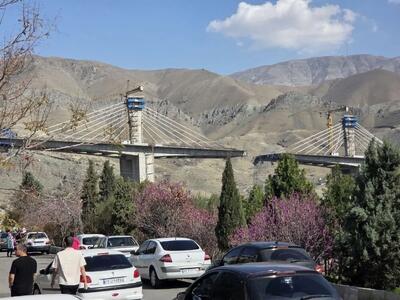  تصاویر تازه از پل B1 در کرج که امروز تخریب شد