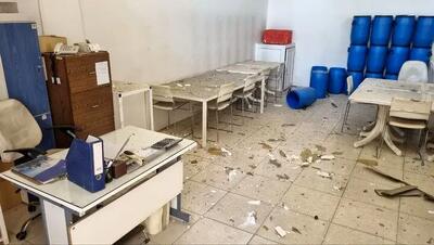  آسیب به خطوط تولید شرکت داروسازی وابسته به هلال احمر