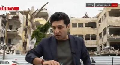  غرش موشک‌های ایرانی پخش زنده BBC از تل آویو را قطع کرد+فیلم