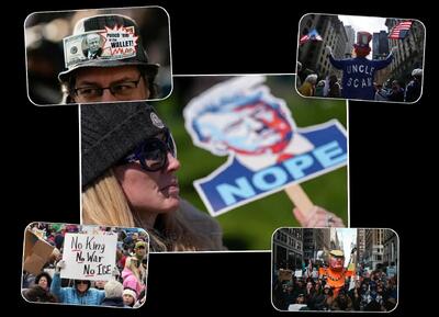  گزارش رویترز از اعتراض آمریکایی‌ها به ترامپ با رویکرد تصویری