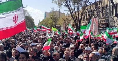 بدرقه باشکوه ۶ شهید اقتدار آذربایجان شرقی بر دوش مردم تبریز