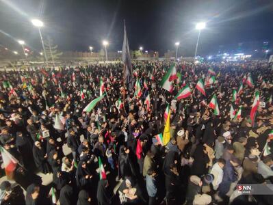  فریاد باشکوه «لبیک یا خامنه ای» بیرجندی ها+ فیلم