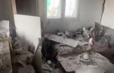  تصاویری از قدرت تخریب ترکش‌های موشک‌هایی که ترامپ متوهم در خواب نابود کرده است در کریات آتا