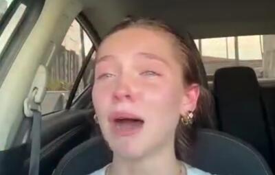  گریه زن آمریکایی از افزایش قیمت بنزین: باید یک اسب بخرم!