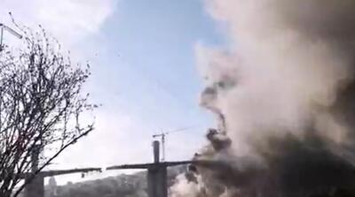  تصاویر تازه از لحظات بمباران پل بی 1 کرج