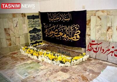  تصویر مزار سپهبد شهید موسوی در حرم مطهر حضرت معصومه(س) - تسنیم