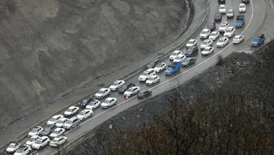  محدودیت ترافیکی در جاده چالوس و ترافیک سنگین در محور هراز