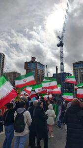  برگزاری تجمع ضدجنگ در قلب لندن + عکس