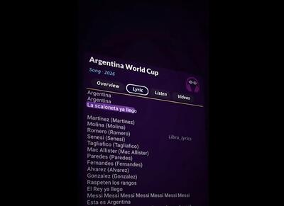  ویدئو: موزیک رسمی تیم ملی آرژانتین برای جام جهانی