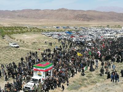  تشییع پرشور پیکر شهید «هاشم میری بقال» در زادگاهش+ فیلم