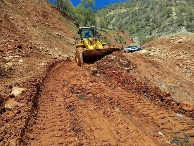  بازگشایی مسیر ۱۵ کیلومتری منج به مارگون پس از ۱۰ ساعت تلاش بی‌وقفه راهداران