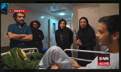  ملاقات جمعی از هنرمندان کشورمان از مجروحین جنگ رمضان+فیلم