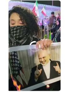  پیام محمدجواد ظریف به دختری که عکس او را آتش زد