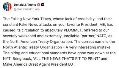  ترامپ دوباره به ناتو حمله کرد