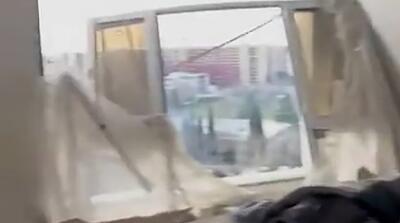  تصاویر خانه تخریب‌شده مارال فرجاد بر اثر حمله دشمن