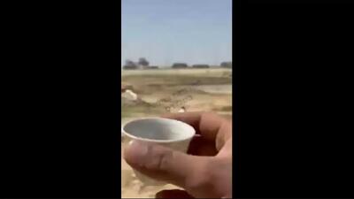  تعارف قهوه یک فلسطینی به موشک ایران قبل از اصابت